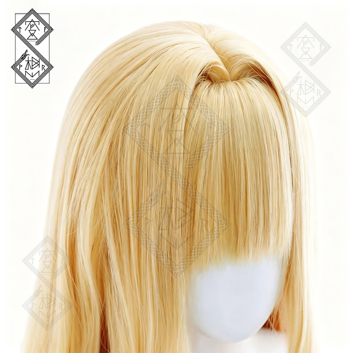 Shugo Chara! Rima Mashiro Cosplay Wig – Exclusive Color Anime Twin Ponytails Blonde Curly Wig for Women Halloween Costume