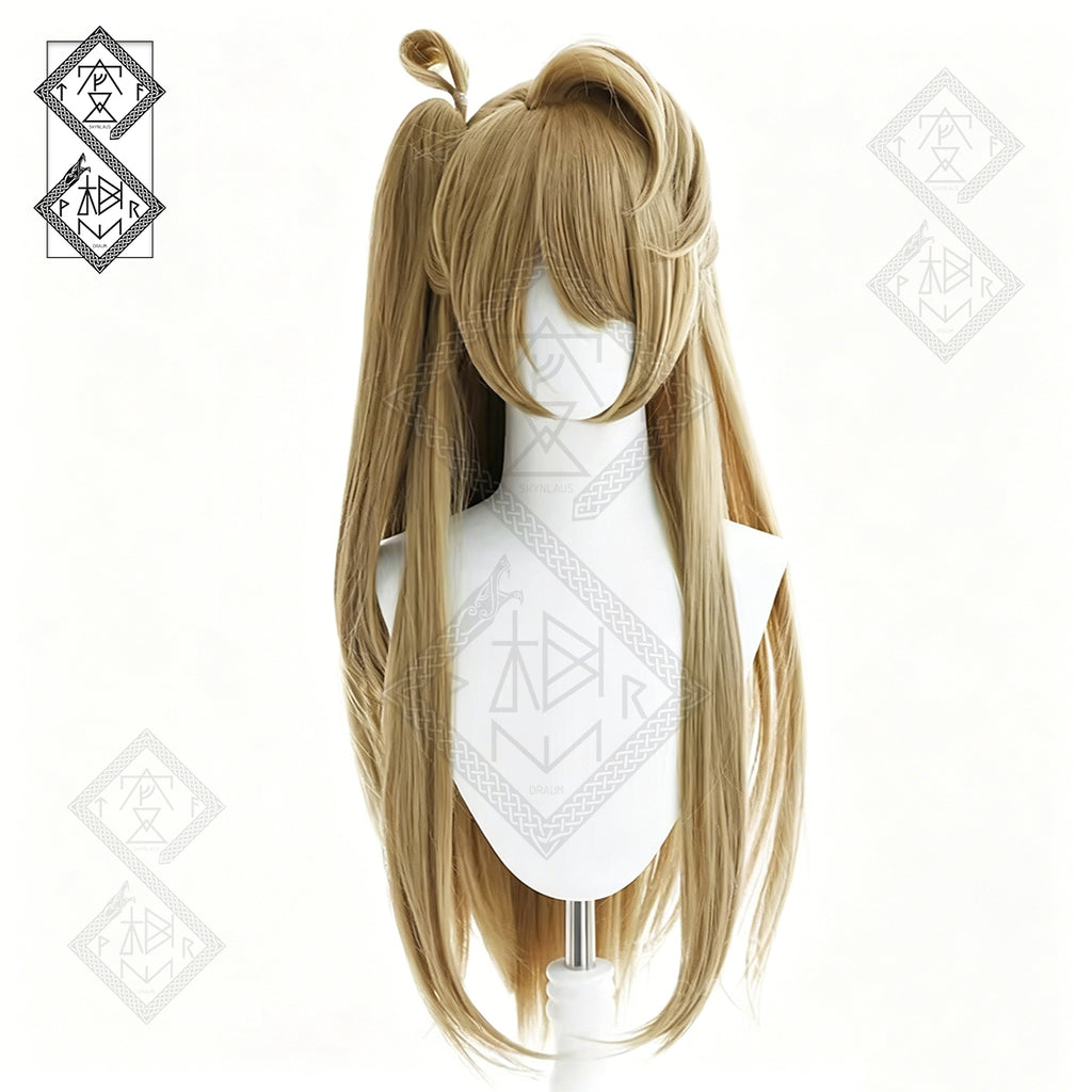 Love Live! Kotori Minami Cosplay Wig with Bun Anime Wig Heat Resistant Synthetic Hair
