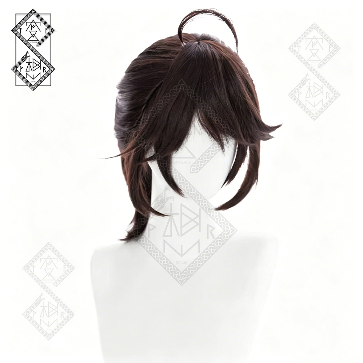 Luca Balsa Prisoner Cosplay Wig Identity V Short Black Styled Wig Heat Resistant Synthetic Hair with Hairline