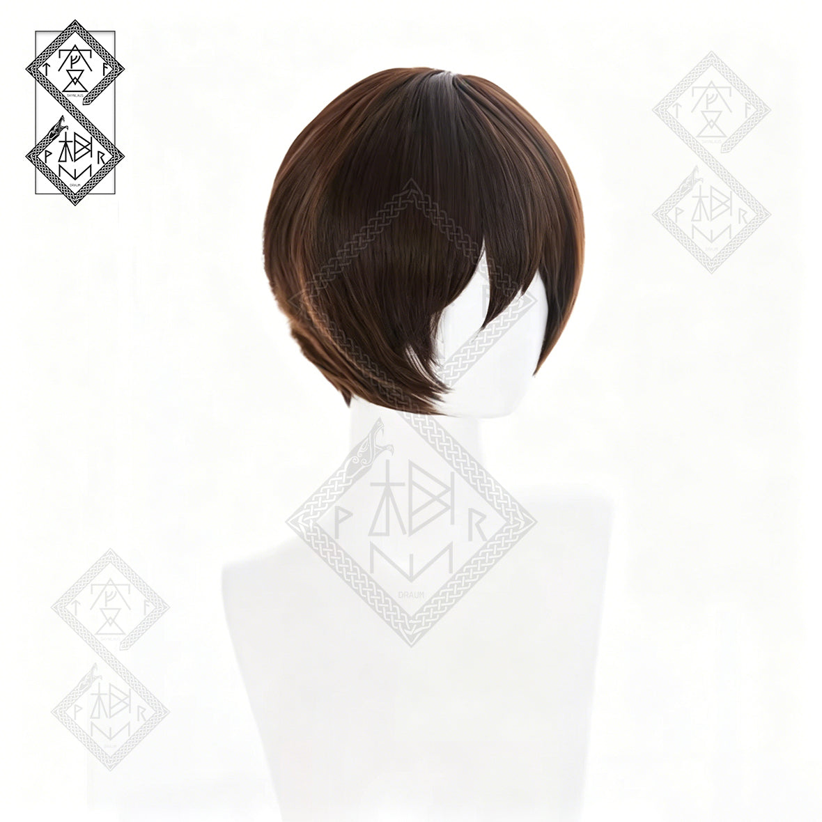 Haruhi Fujioka Cosplay Wig Ouran High School Host Club Short Brown Boy Cut Anime Wig Heat Resistant Synthetic Hair