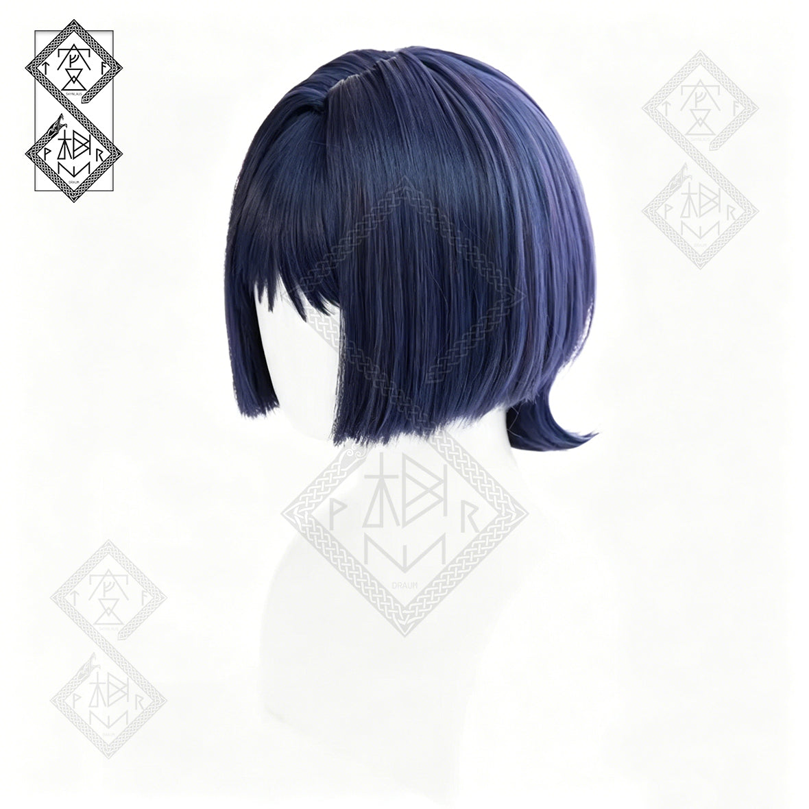 Scaramouche Wanderer Cosplay Wig Genshin Impact Kunikuzushi Black Blue Gradient Anime Wig Heat Resistant Synthetic Hair