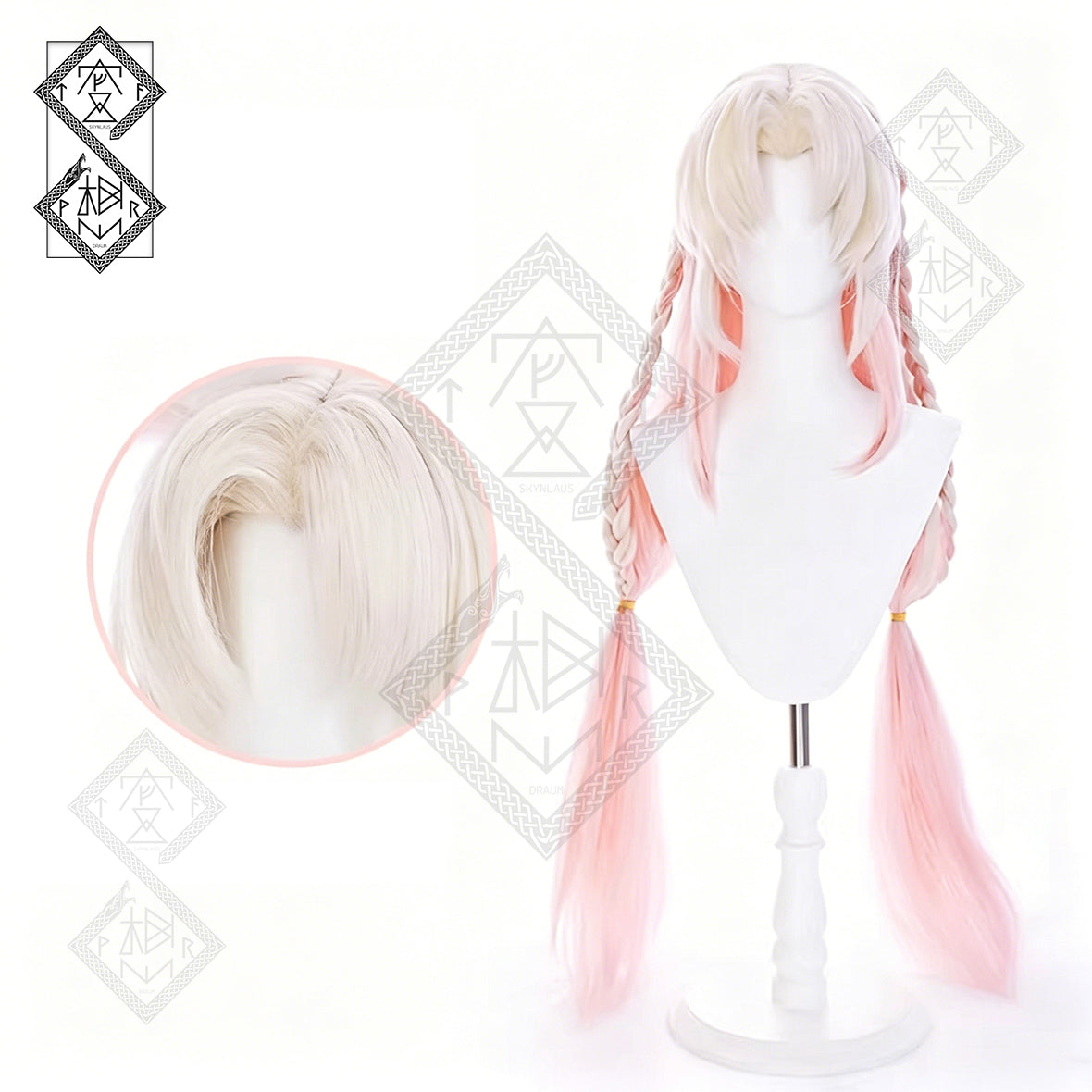 Naraka Bladepoint Kurumi Cosplay Wig Anime Wig Set Heat Resistant Synthetic Hair