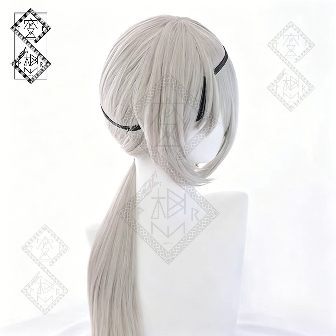 Chainsaw Man Quanxi Cosplay Wig Heat Resistant Synthetic Anime Wig Pre-Styled Realistic Costume Hair for Women Halloween Party