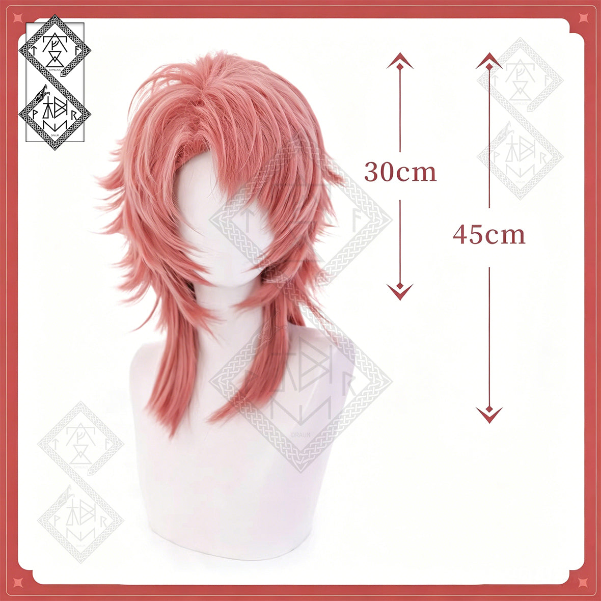 Demon Slayer Sabito Cosplay Wig Layered Spiky Orange Wig Heat Resistant Synthetic Anime Costume Hair for Halloween Party