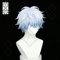 Gintoki Sakata Cosplay Wig White Blue Gradient Anime Wig Heat Resistant Synthetic Hair for Halloween Party Gintama Cosplay