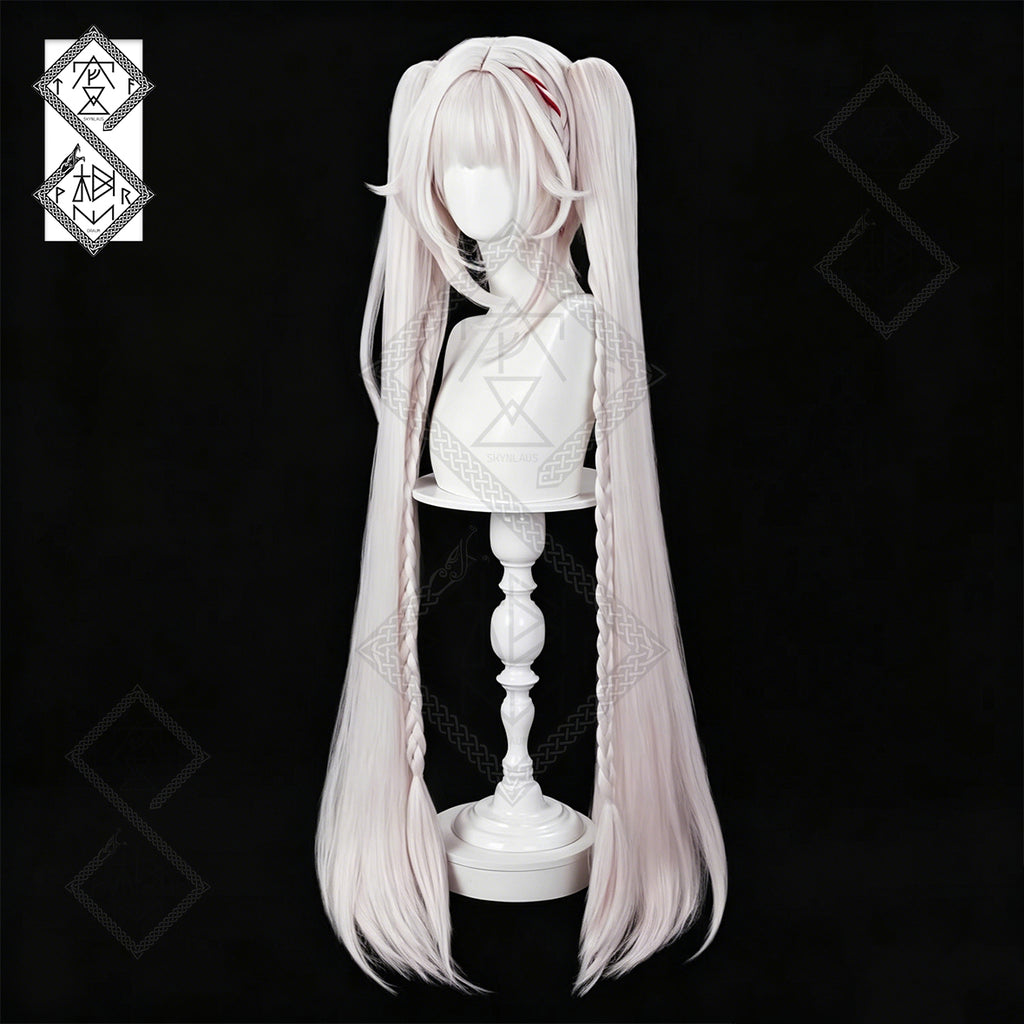 Sparkle Cosplay Wig Honkai Star Rail Blonde Twin Tails Anime Wig Heat Resistant for Halloween Costume
