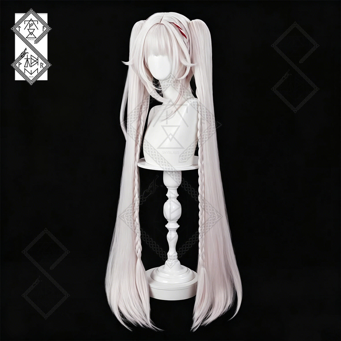 Sparkle Cosplay Wig Honkai Star Rail Blonde Twin Tails Anime Wig Heat Resistant for Halloween Costume