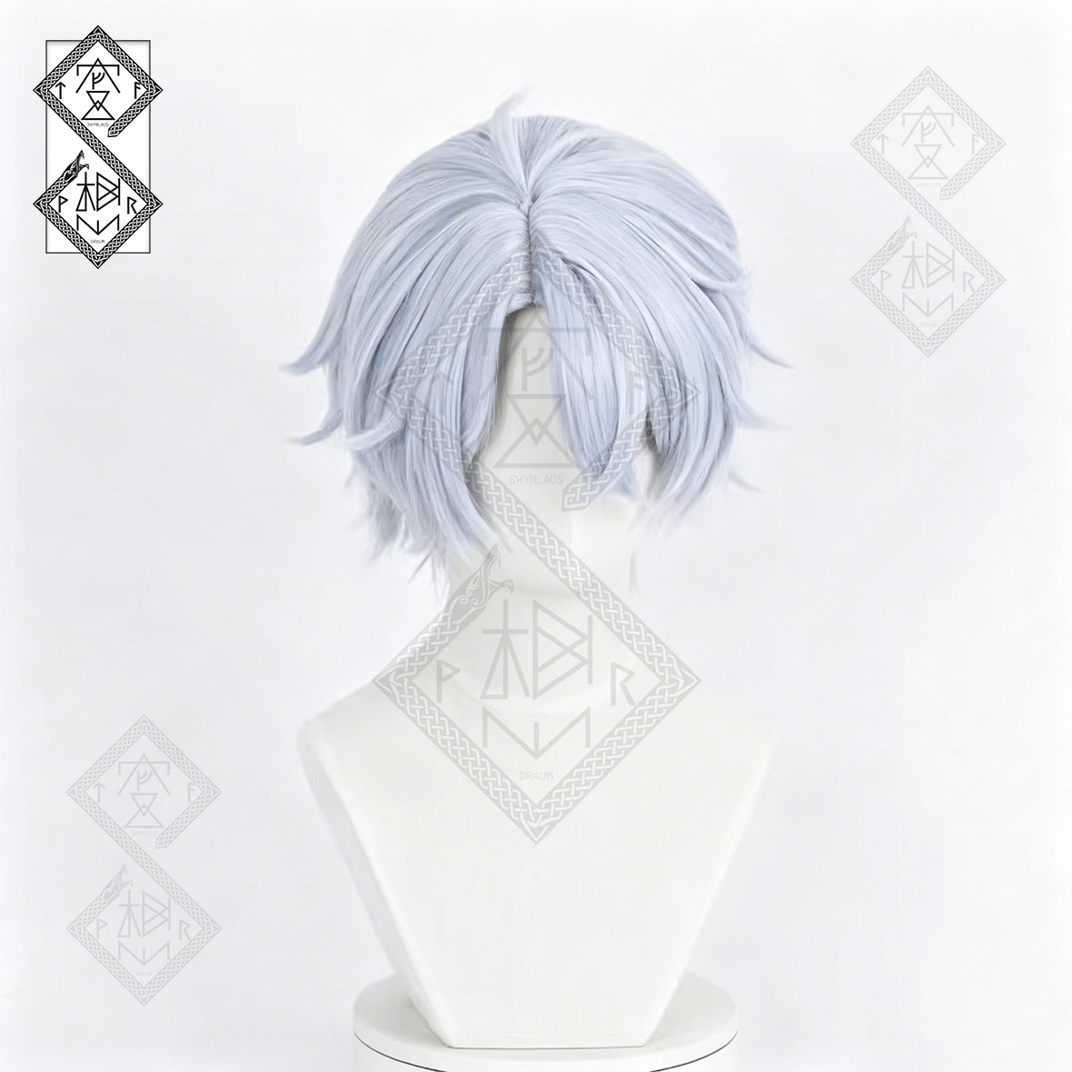 Honkai: Star Rail Phainon Cosplay Wig – Long White Anime Wig Heat Resistant Synthetic Hair for Halloween Costume & Role Play