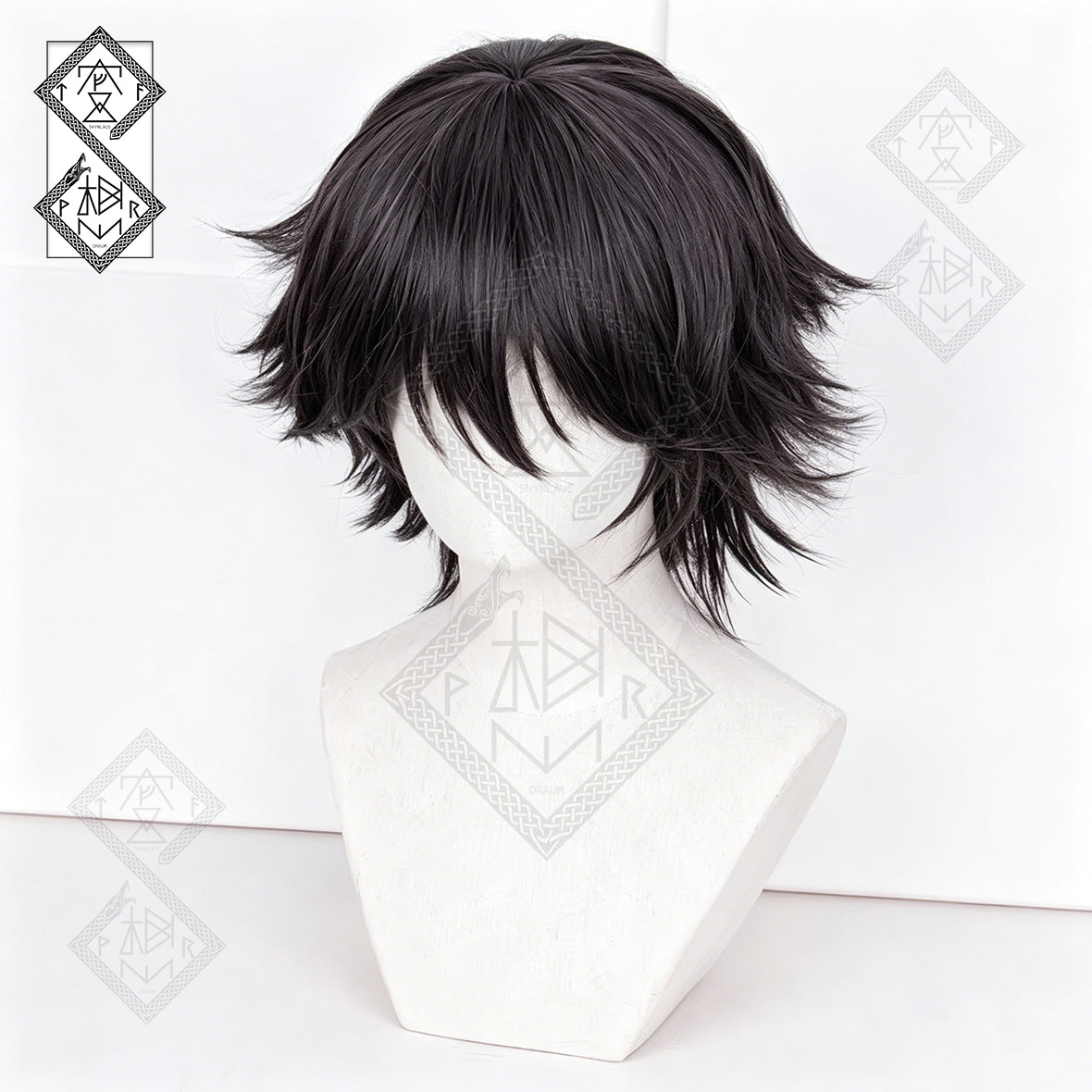Edogawa Ranpo Cosplay Wig – Bungo Stray Dogs Anime Wig, Short Dark Green Hair, Heat Resistant Synthetic Wig for Halloween & Comic Con