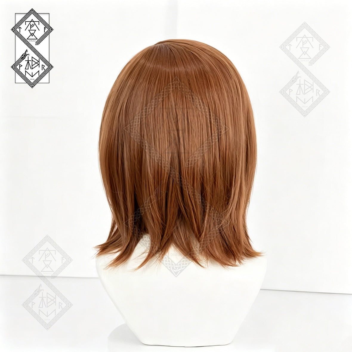 Misaka Mikoto Cosplay Wig – A Certain Scientific Railgun Anime Wig, Short Brown Hair with Side Ponytail, Heat Resistant Synthetic Wig
