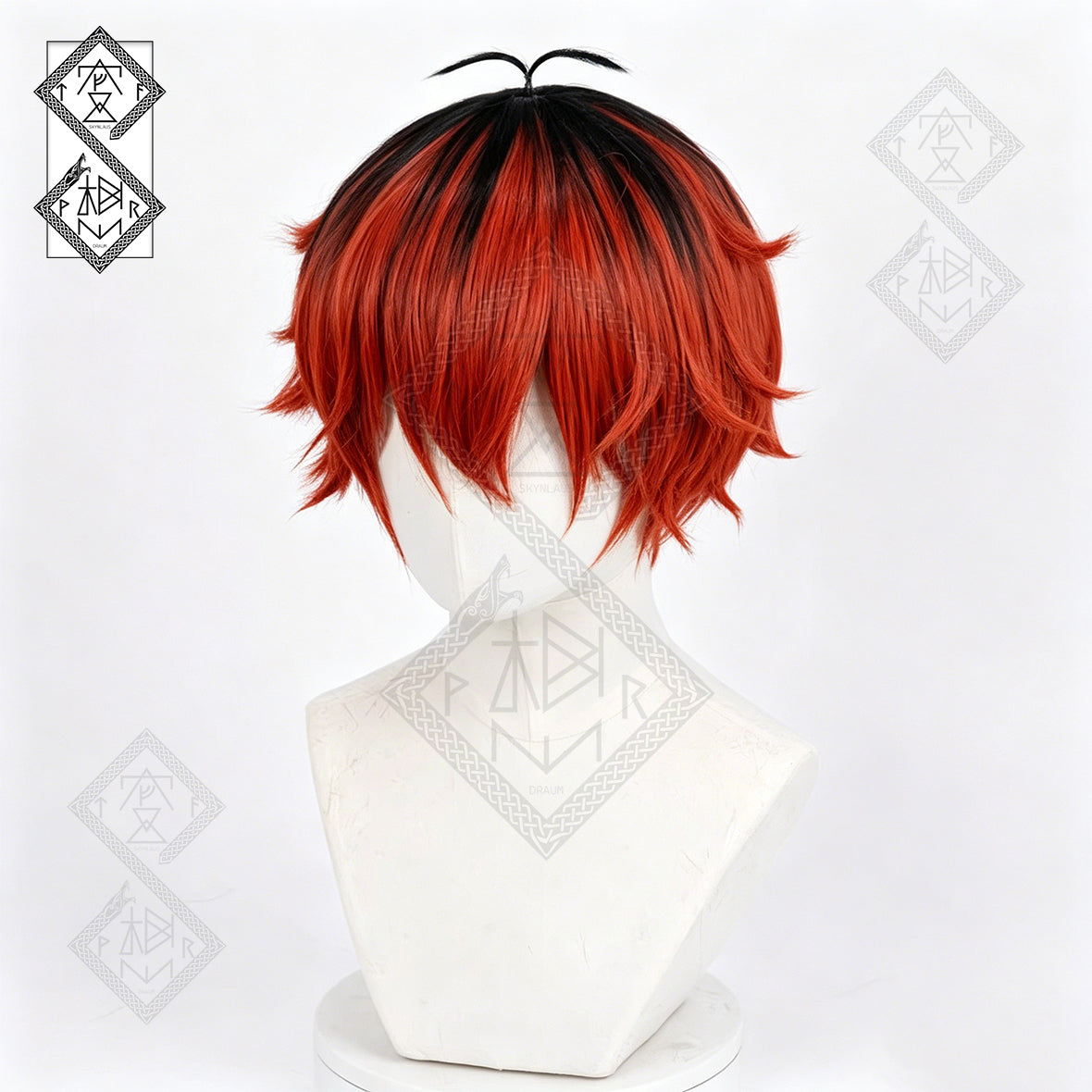 Stark Cosplay Wig Frieren Beyond Journey’s End | Anime Red Brown Wig for Halloween Costume