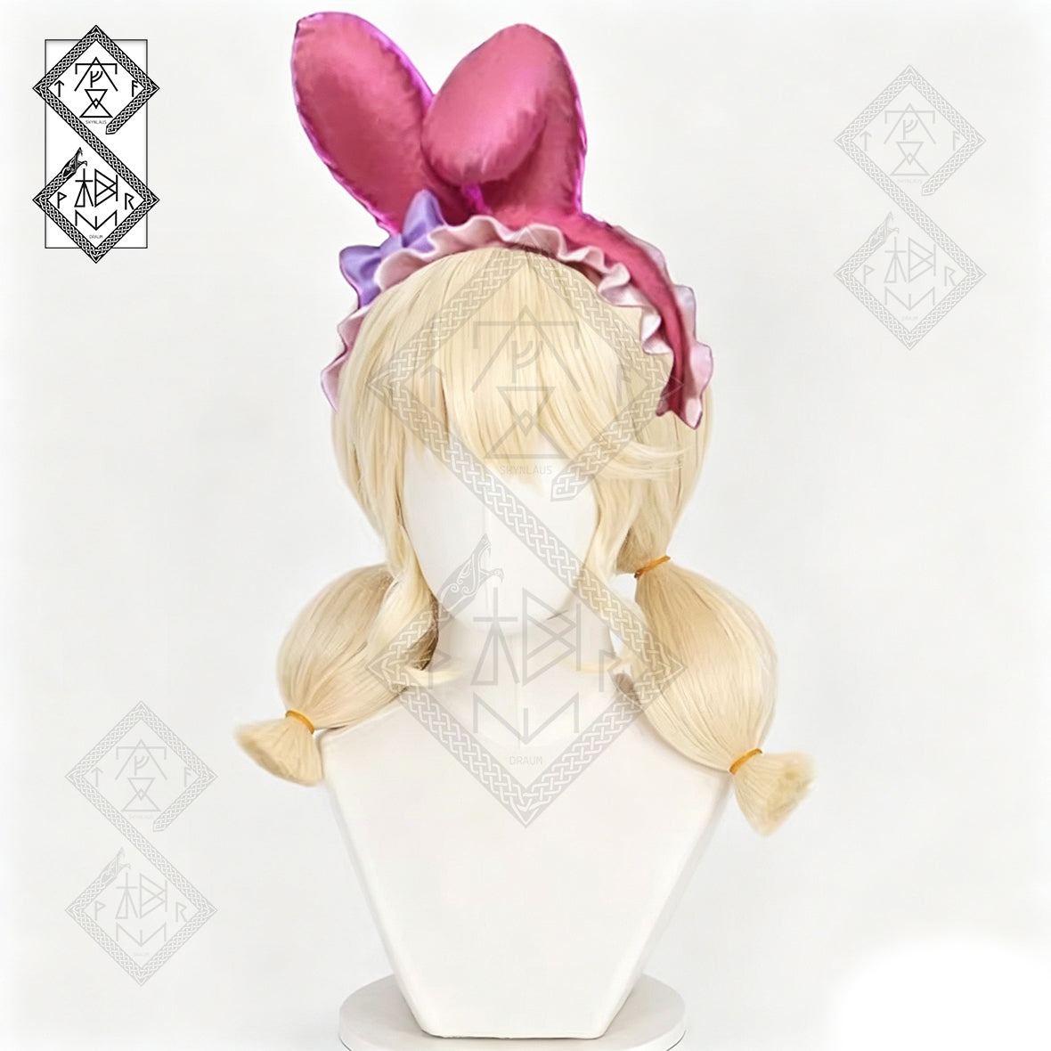 Identity V Cheerleader My Melody Cosplay Wig – Sanrio Collaboration Light Blonde Long Curly Anime Wig