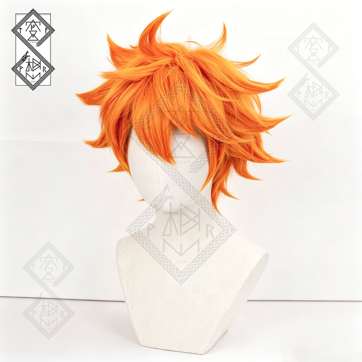 Haikyu!! Shoyo Hinata Cosplay Wig Orange Red Spiky Anime Wig Heat Resistant Synthetic Hair