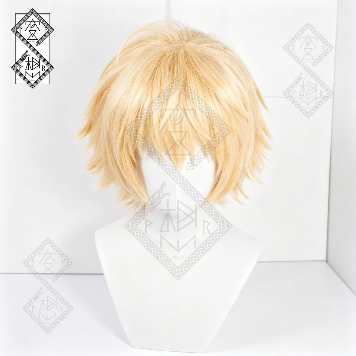 Chainsaw Man Denji Cosplay Wig Orange Blonde Anime Wig Heat Resistant Synthetic Hair