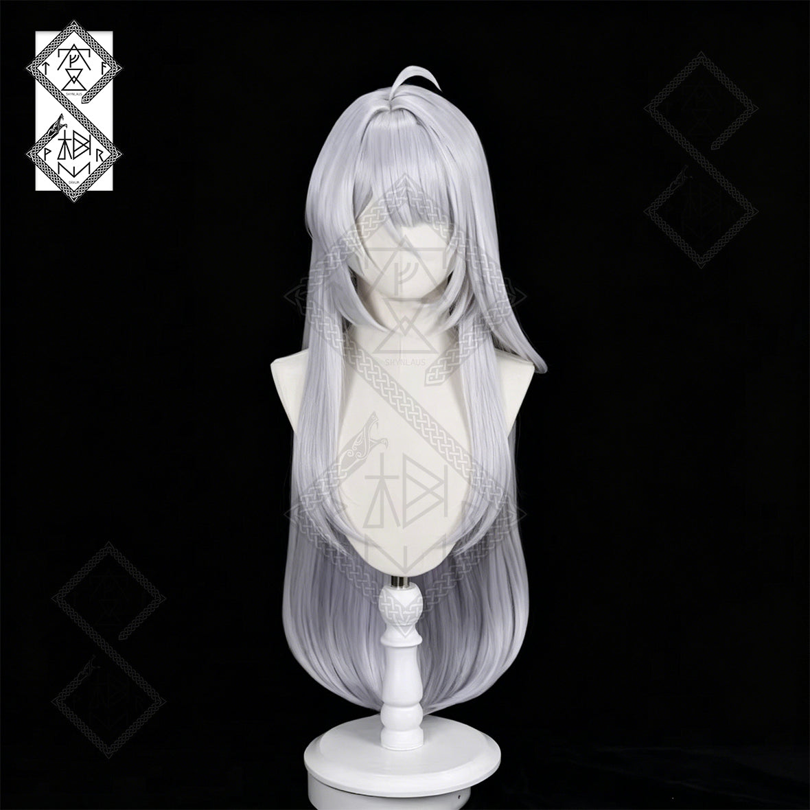 Yixuan Cosplay Wig for Zenless Zone Zero – Blue Silver White Gradient Long Anime Wig Heat Resistant