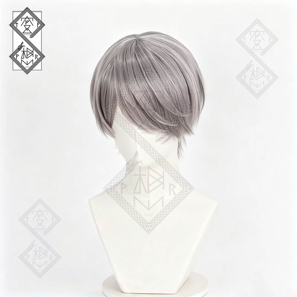 Persona 4 Yu Narukami Cosplay Wig Anime Short Gray Hair Wig