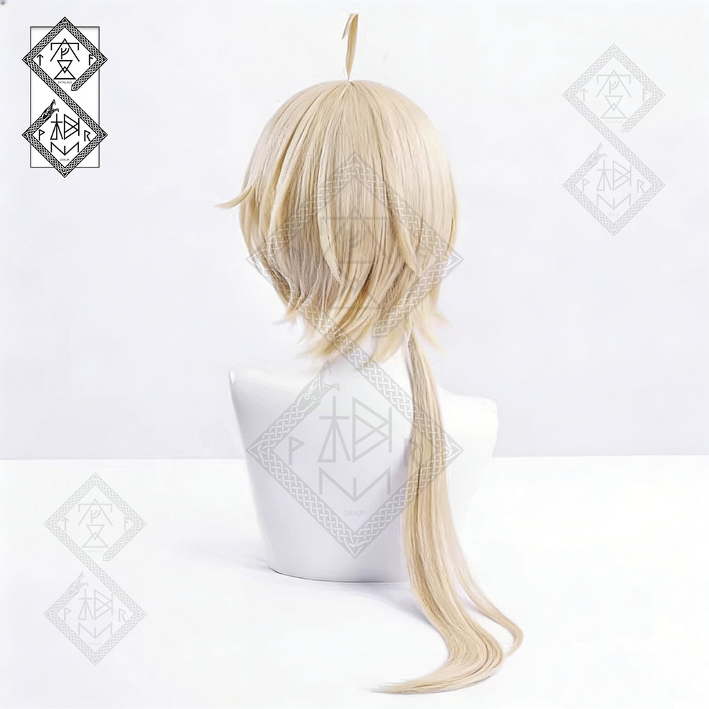 Arknights Mlynar Cosplay Wig – Short Braid with Animal Ears, Heat Resistant Synthetic Hair