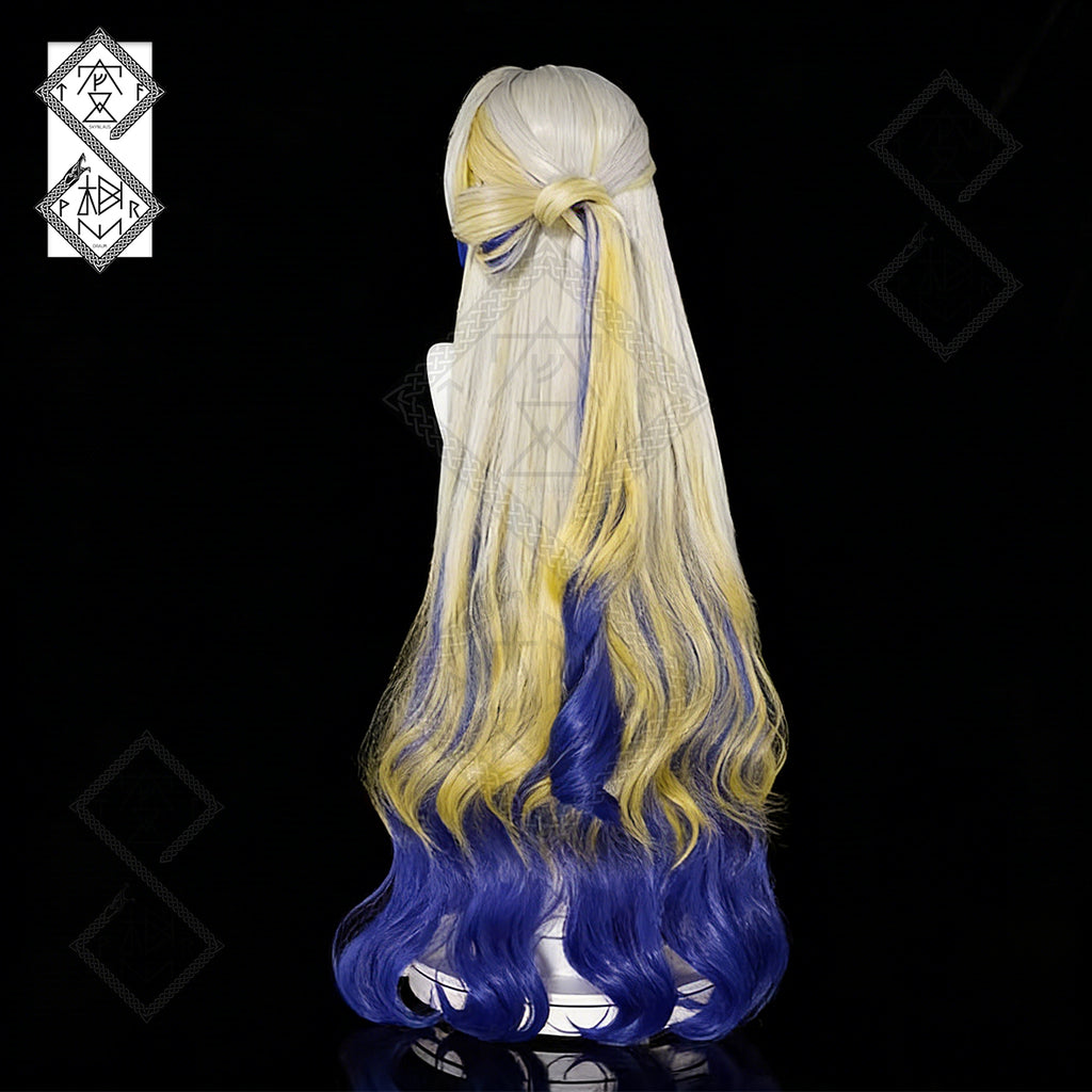 Cosplay Wig Long Layered Gradient Highlights with Detachable Twin Ponytails Arknights Shu