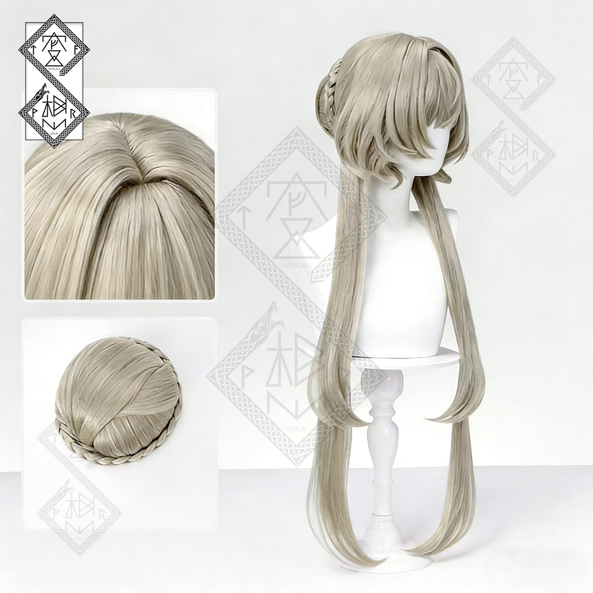 Genshin Impact Sandrone Cosplay Wig – Brown Synthetic Anime Wig, Natural Look for Costume