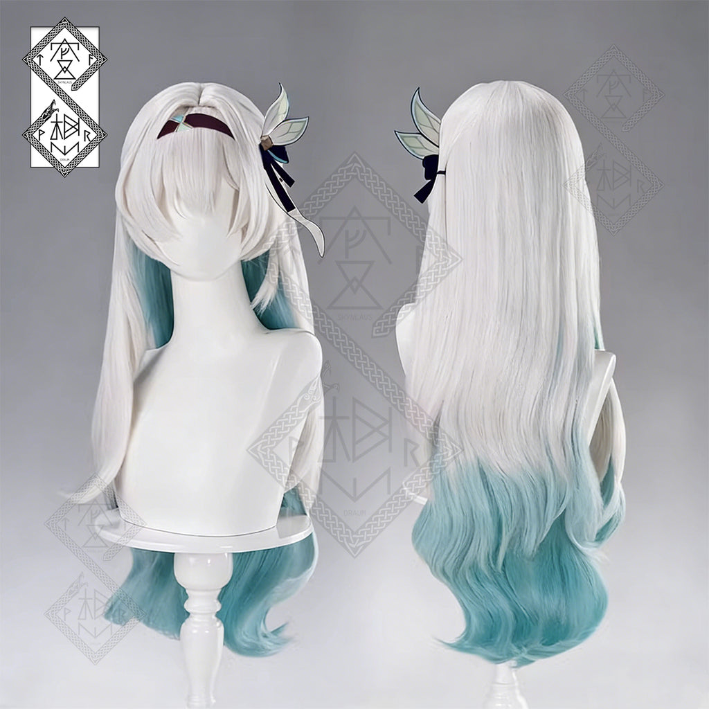 Honkai: Star Rail Firefly Cosplay Wig – Long Wavy Gradient Anime Synthetic Hair(Light Version)