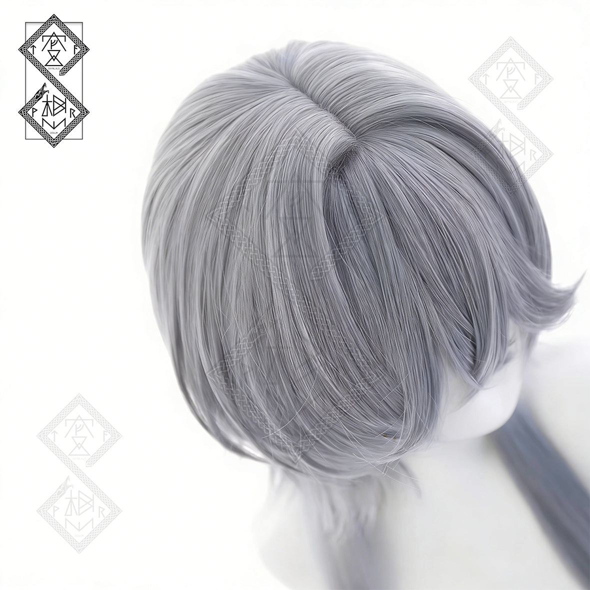 Arknights Logos Cosplay Wig Female Banshee Lace Front Anime Wig Heat Resistant Synthetic Hair