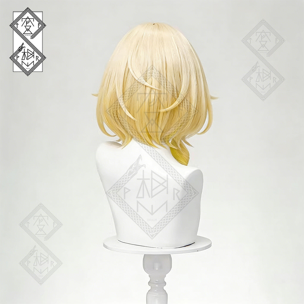 Honkai: Star Rail Aglaea Cosplay Wig – Tinted Gradient Roman Curls | Synthetic Anime Wig