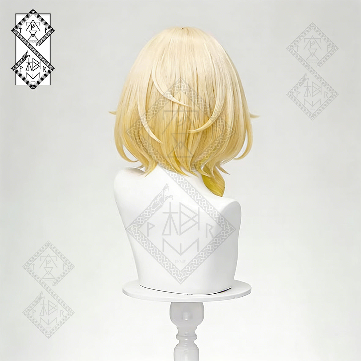 Honkai: Star Rail Aglaea Cosplay Wig – Tinted Gradient Roman Curls | Synthetic Anime Wig
