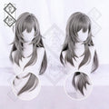 Honkai: Star Rail Stelle Cosplay Wig – Long Straight Silver Hair, Female Trailblazer Costume Prop(Solid Color Ver.1)