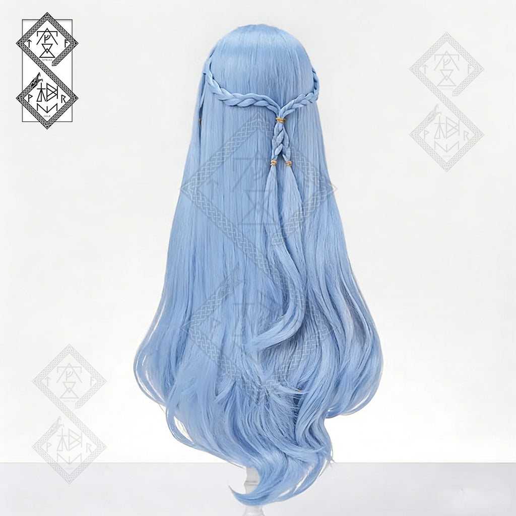 Sakiko Togawa Cosplay Wig Arknights – Ave Mujica Braided Wig, Long Layered Synthetic Hair, Heat Resistant Costume Wig