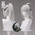Delta Force Mai Xiaowen Ink Cloud Cosplay Wig Ink Gradient Ponytail Heat Resistant(Ink Wash Cloud Pattern Style Ver.2)