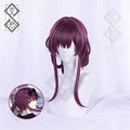Honkai: Star Rail Kafka Cosplay Wig – Purple High Ponytail Synthetic Hair, Heat-Resistant Anime Costume Accessory for Women