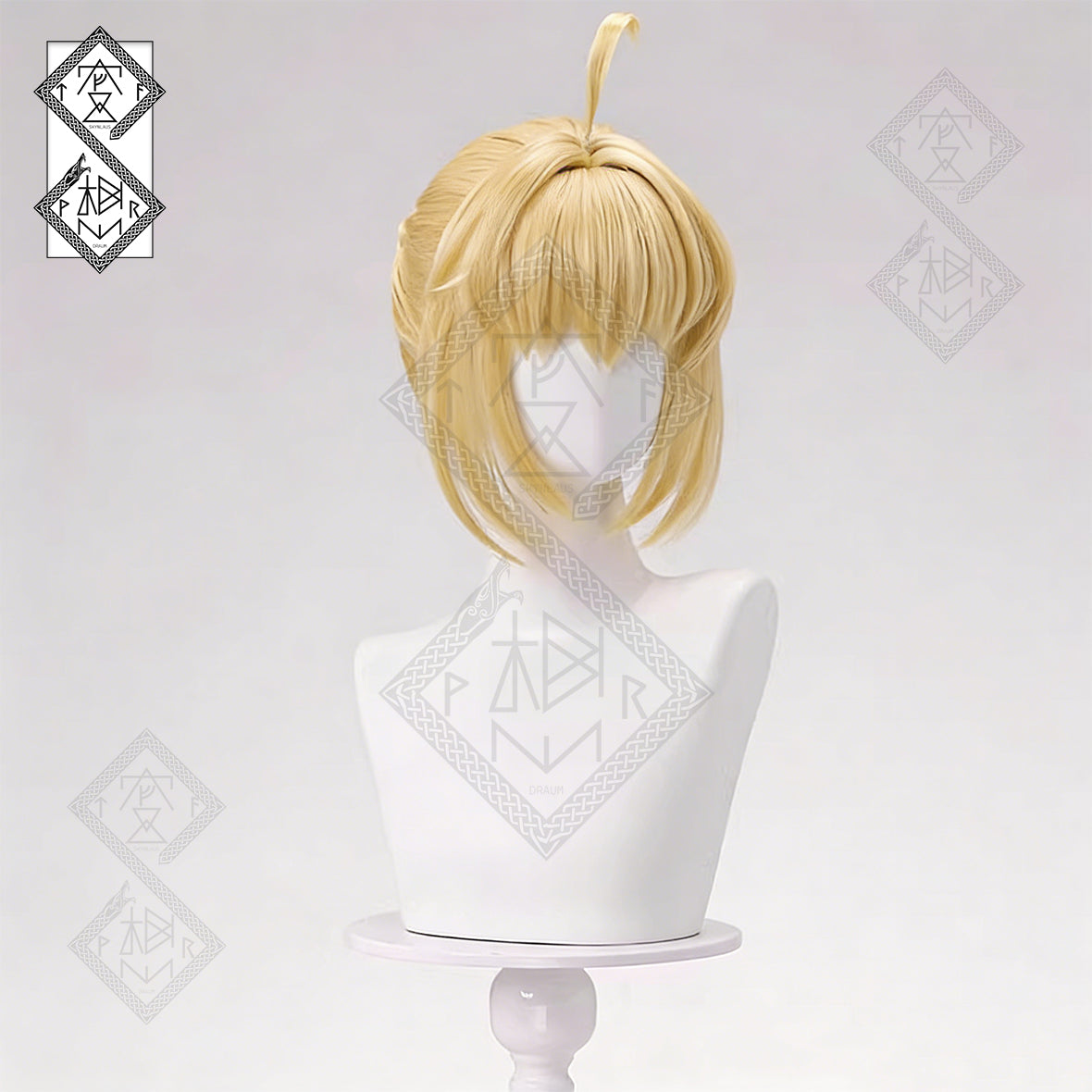 Honkai: Star Rail Saber Cosplay Wig – Fate Collaboration Anime Wig | Blonde Realistic Cosplay Hair Heat Resistant Synthetic Wig for Halloween