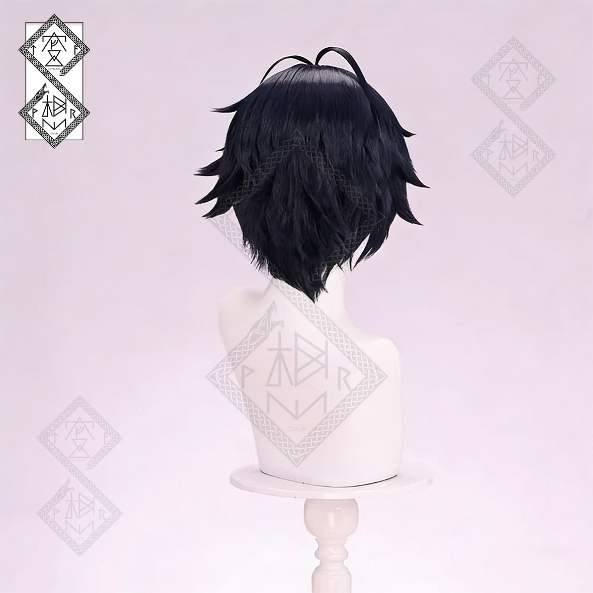 Zenless Zone Zero Asaba Harumasa Cosplay Wig – Layered Short Anime Wig | Middle Part Flipped Hair Heat Resistant Synthetic Wig for Halloween