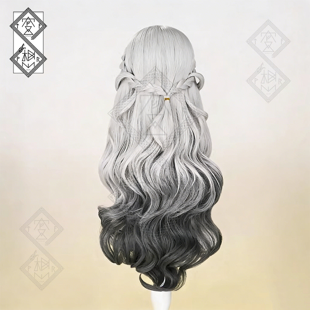 Identity V Psychologist Everlasting Night Cosplay Wig – Long Black Ombre Curly Wig Witch Style