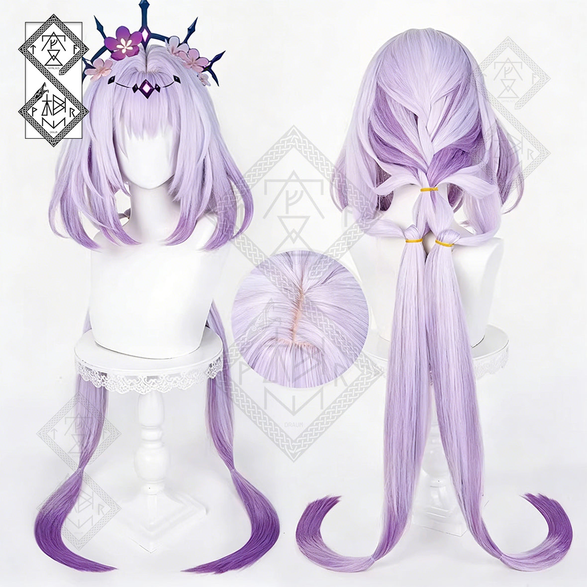 Honkai: Star Rail Castorice Cosplay Wig – Fluffy Layered Hair, Realistic Hairline, Heat Resistant Synthetic Wig