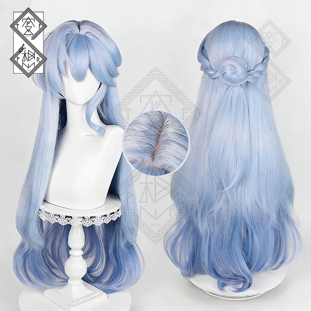 Honkai: Star Rail Robin Cosplay Wig – Fluffy Layered Hair, Realistic Hairline, Heat Resistant