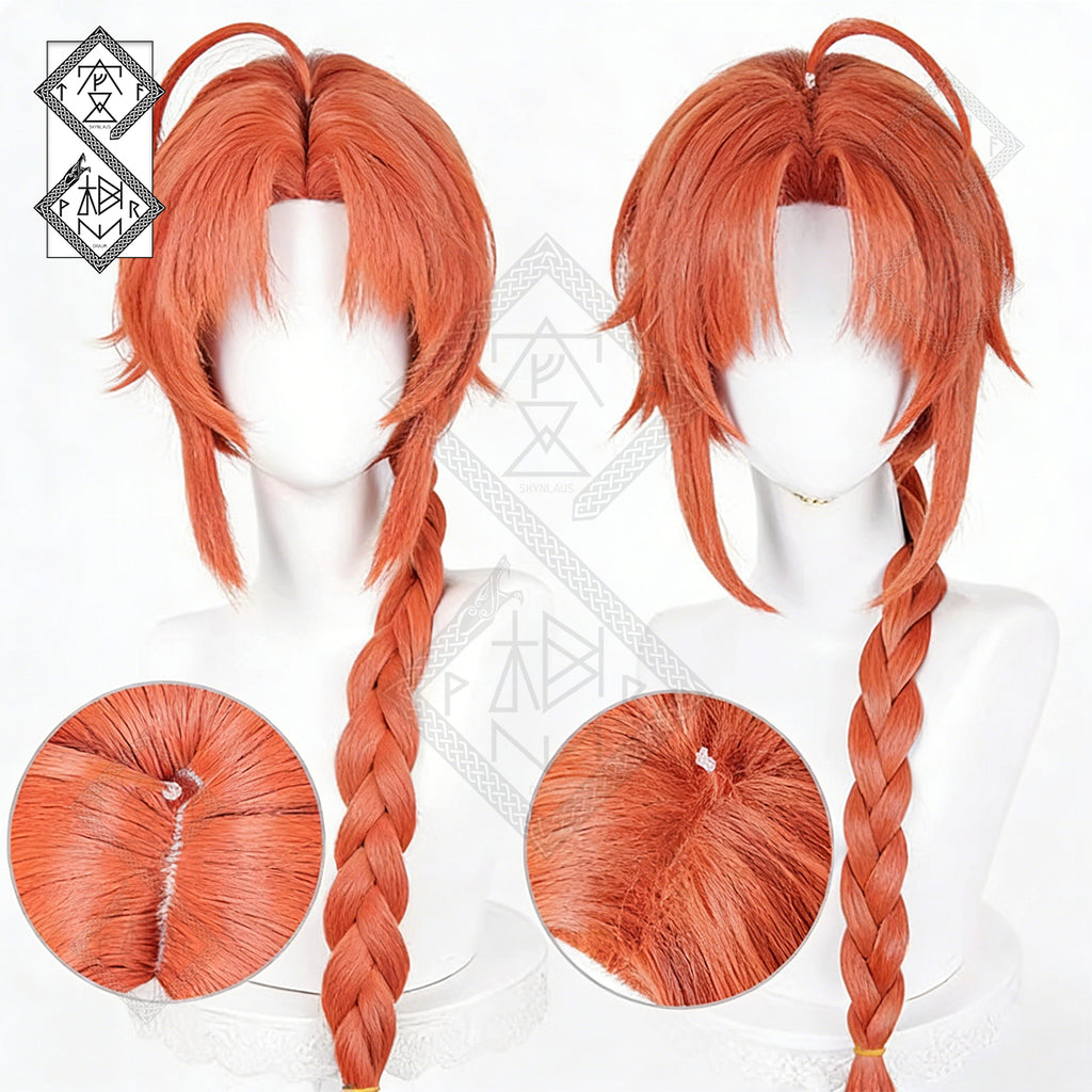 Gintama Kamui Cosplay Wig – Yato Clan Brother Style | Premium Spiky Wig with Natural Scalp Top | Custom Color Anime Costume Wig(Style 1 – Scalp Top)
