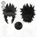 Naruto Sasuke Uchiha Cosplay Wig – Classic Spiky Up Style Heat Resistant Synthetic Hair Natural Hairline for Halloween & Comic Con (Ver.2)