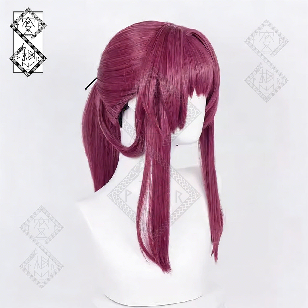 Honkai: Star Rail Kafka Cosplay Wig – Pre-Styled Integrated Ponytail, Natural Look, Heat-Resistant Synthetic Hair(Integrated Version)
