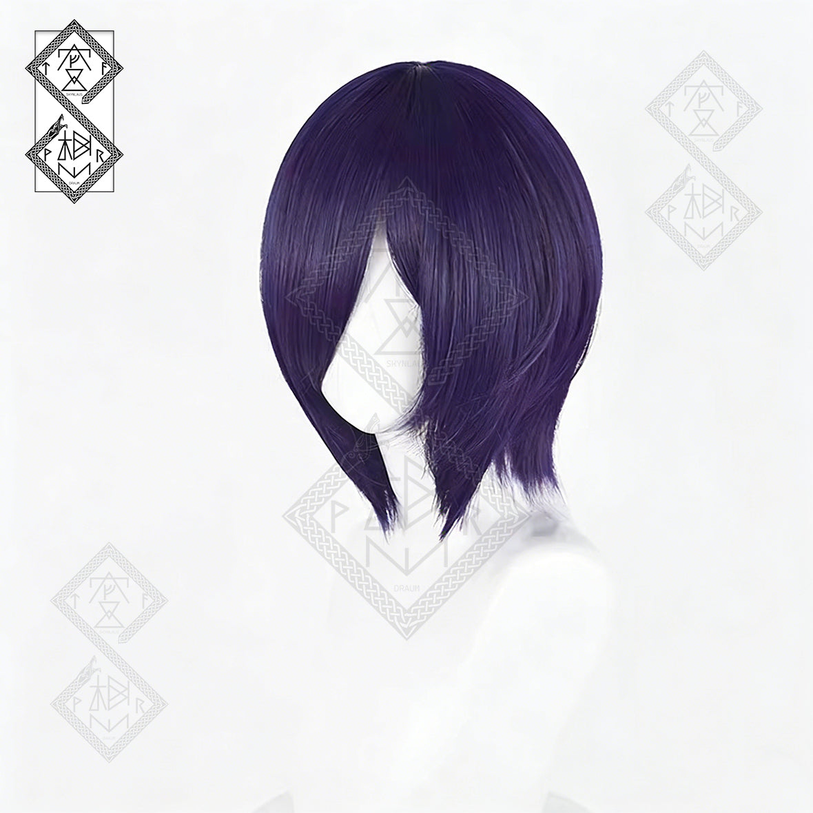 Tokyo Ghoul Touka Kirishima Cosplay Wig – Realistic Short Deep Purple Hair with Natural Look
