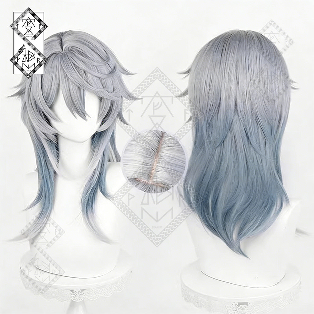 Honkai: Star Rail Sunday Cosplay Wig – Realistic Gradient Multicolor Hair with Natural Look