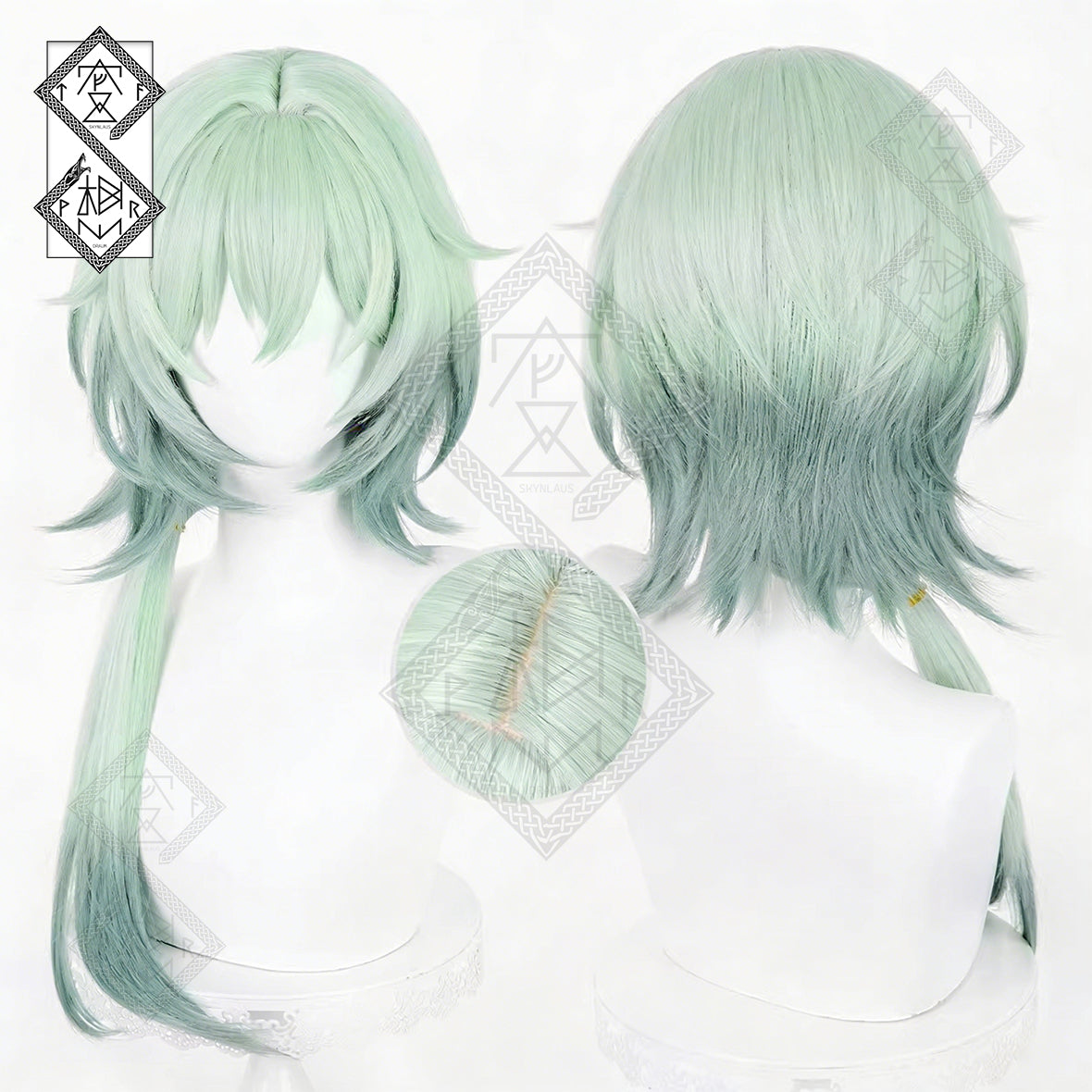 Honkai: Star Rail Anaxa Cosplay Wig – Long Flowing Tail Hair(Ver.2)
