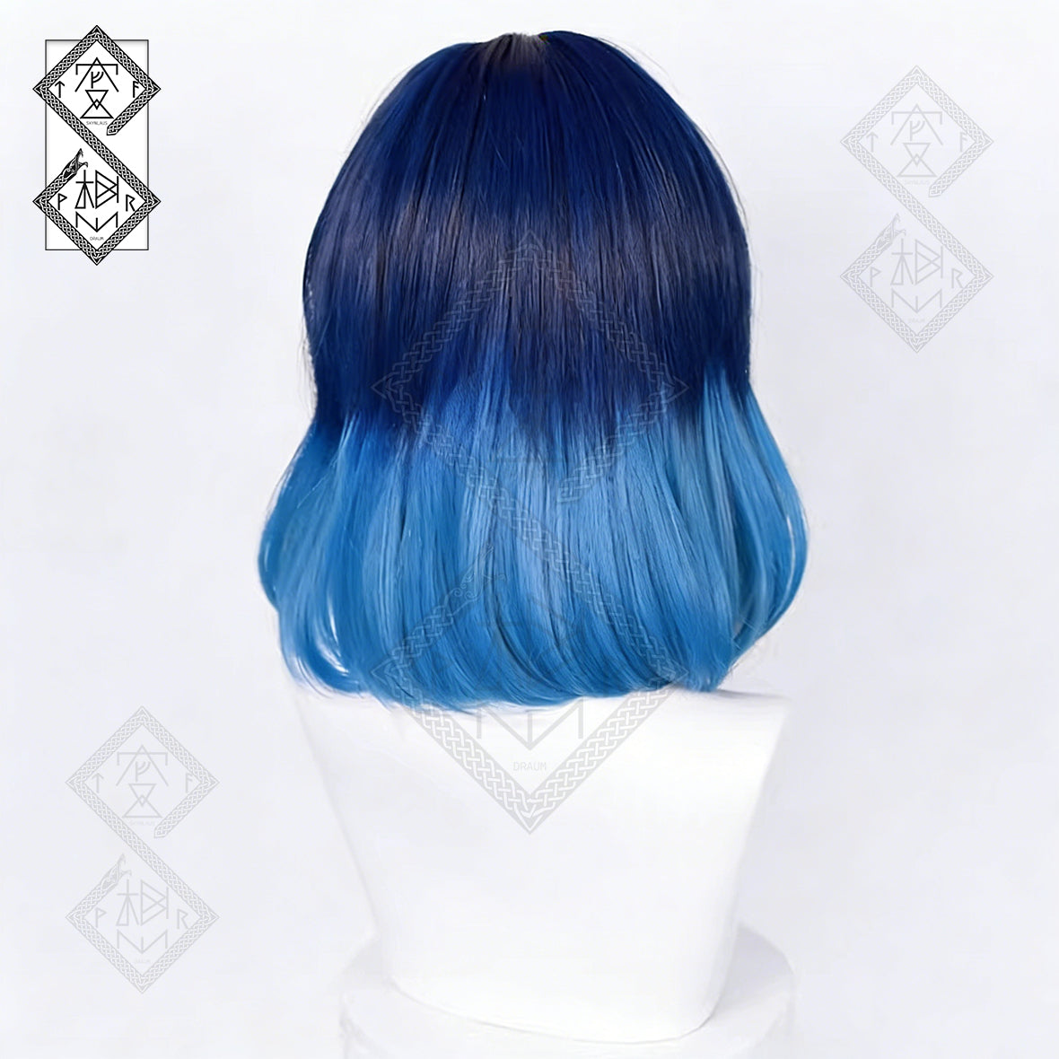 Demon Slayer Inosuke Hashibira Cosplay Wig – Realistic Mixed Color Gradient Hair | Anime Costume Wig for Halloween & Cosplay