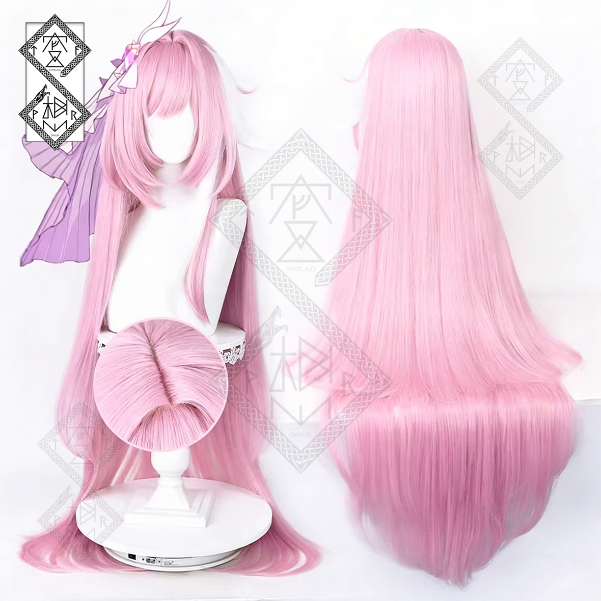 Elysia Herrscher of Human Ego Cosplay Wig – Honkai Impact 3rd Pink Anime Wig Heat Resistant Realistic Hair(Ver.3 Loose Style, 110cm)