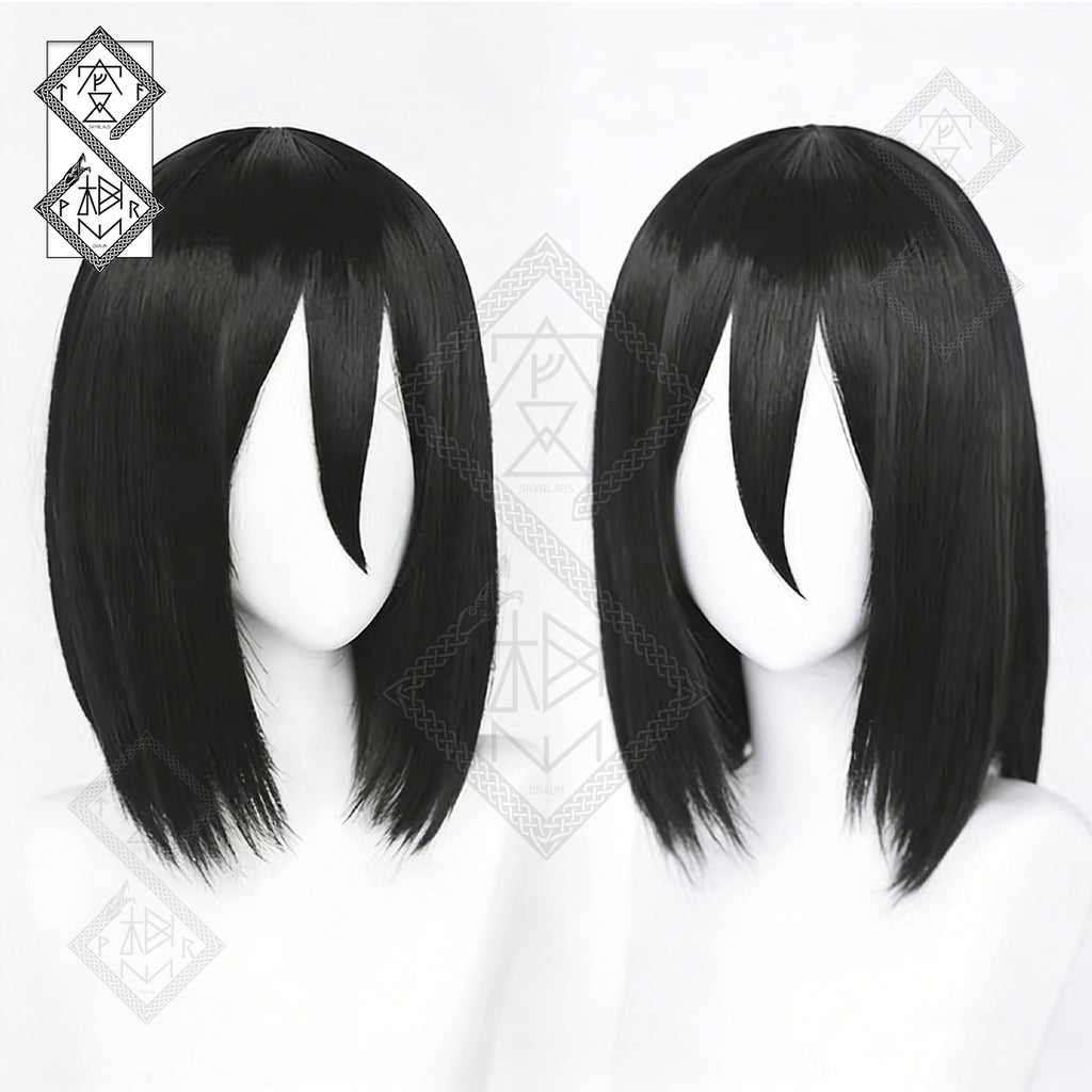 Eren Yeager Mikasa Ackerman Cosplay Wig – Smooth Easy Style Anime Hair Attack on Titan(Ver.2 Mikasa Wig)