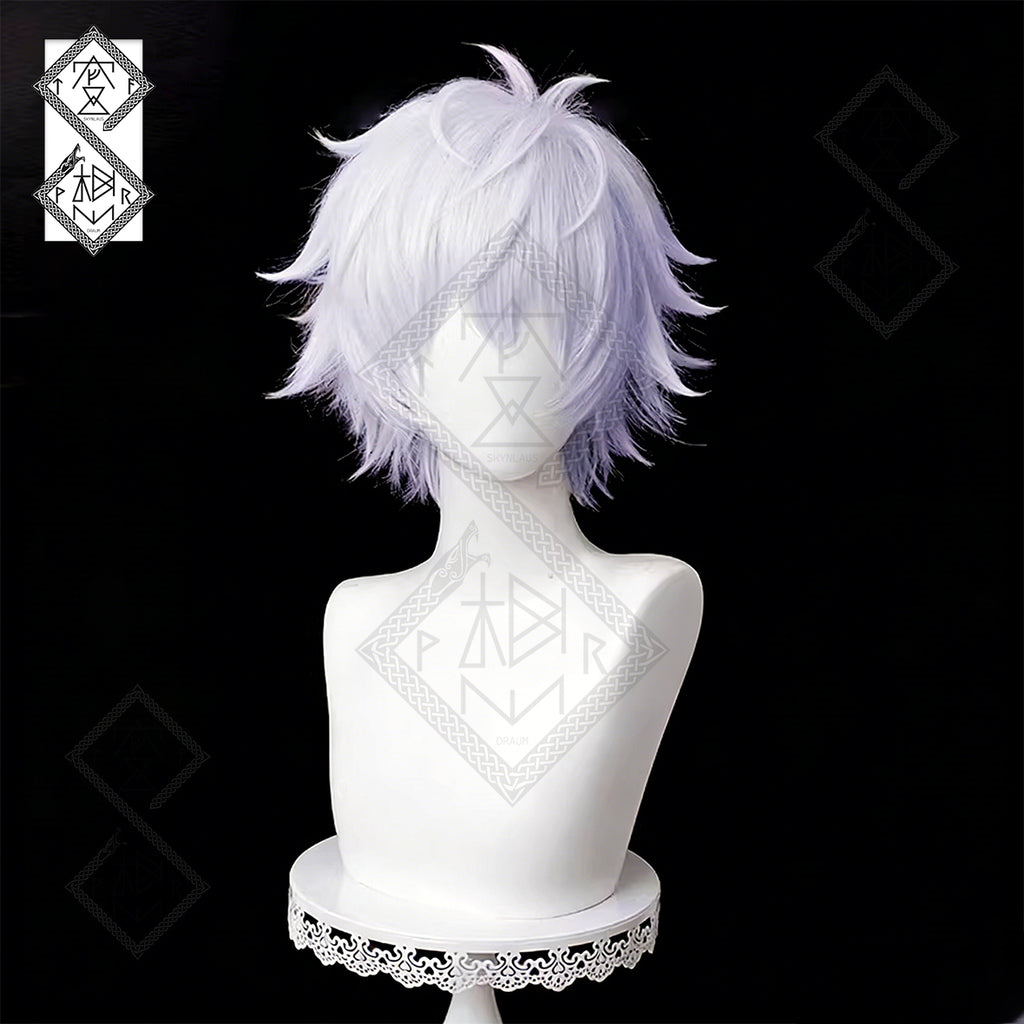 Jujutsu Kaisen Satoru Gojo Cosplay Wig – Spiky & Tousled, Custom Color, Easy Styling(Ver.1 Loose Hair Version)