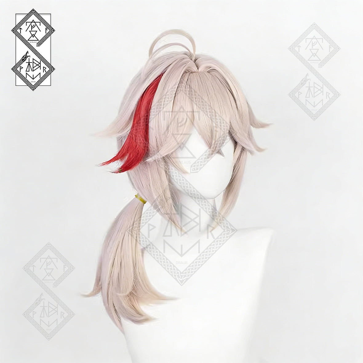 Genshin Impact Kaedehara Kazuha Cosplay Wig – Realistic, Pre-Styled Bangs