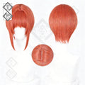 Gintama Kagura Cosplay Wig – Long & Short Styles, Orange-Red, Realistic(Ver.2)