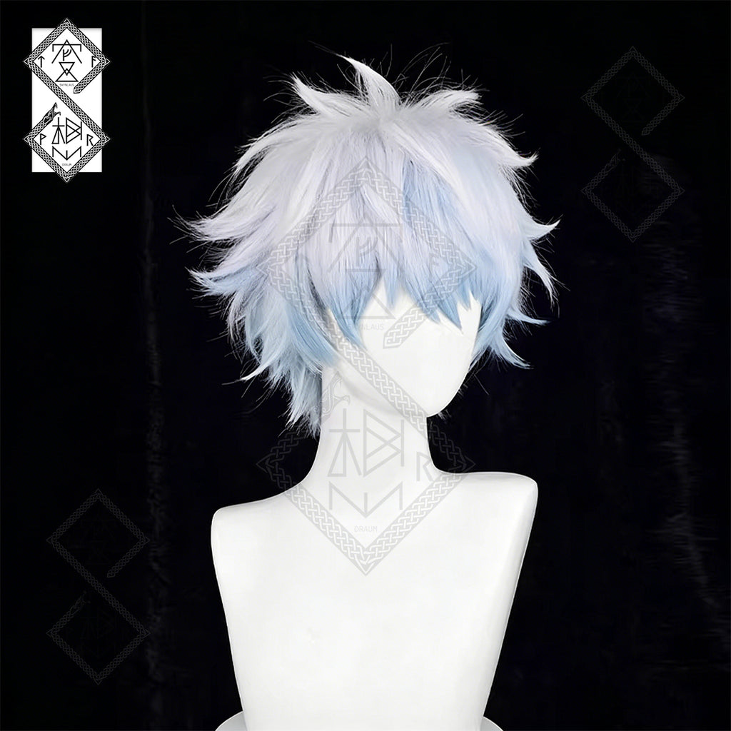 Gintama Gintoki Sakata Cosplay Wig – Custom Gradient Hair, Fluffy Mixed Fiber Edition