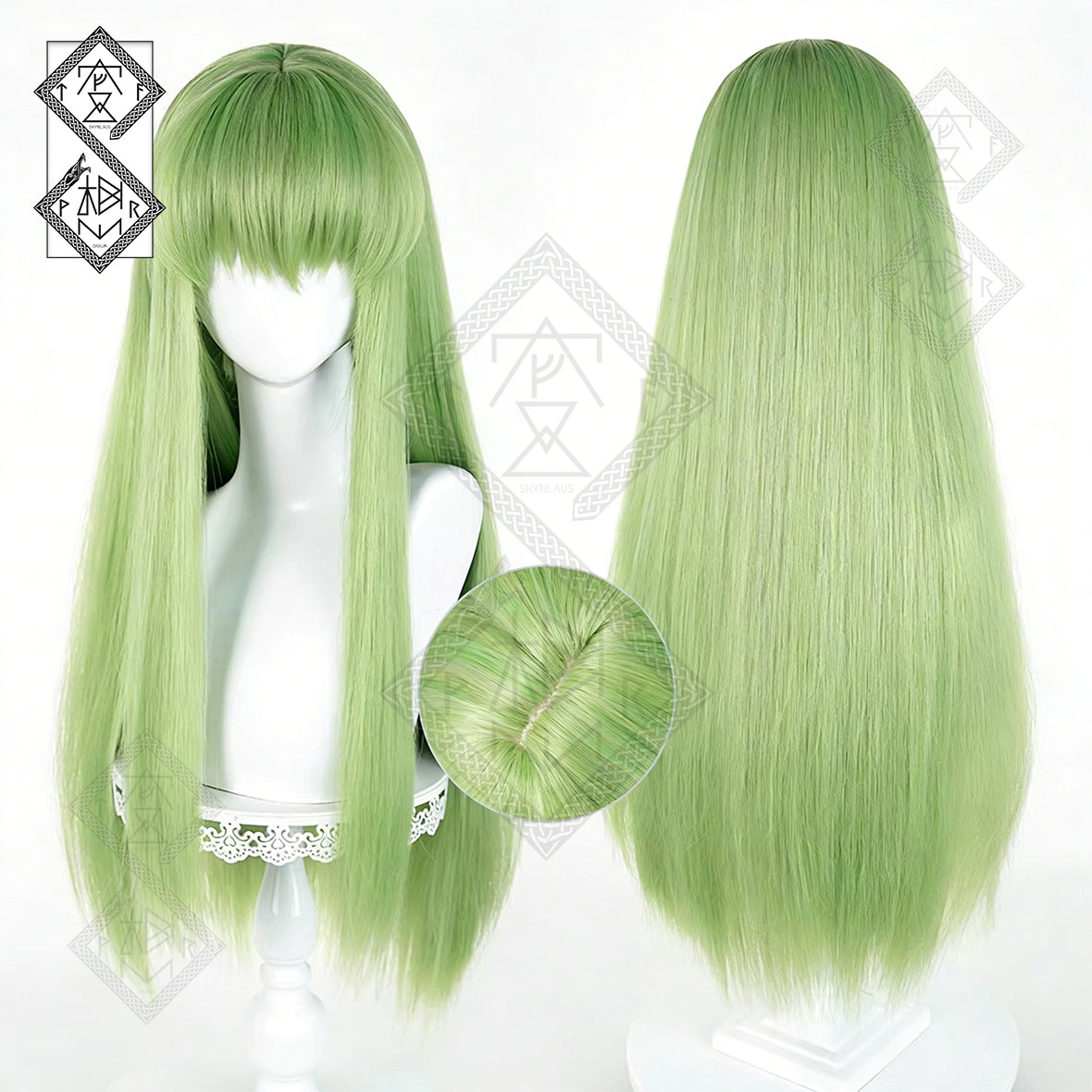 Fate Grand Order Enkidu Cosplay Wig & Code Geass C.C. Wig – Anime Cosplay Hair Collection(Ver.2 Mixed Fluffy Fiber)